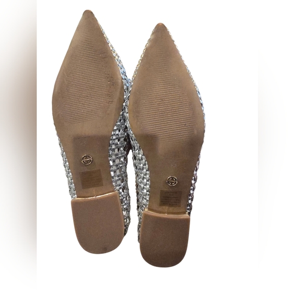 Anthropology CECELIA NEW YORK Metallic Woven Pointed-Toe Flats - Picture 6 of 9